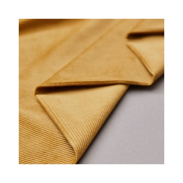 organic kora corduroy - Dry mustard - Mind the Maker