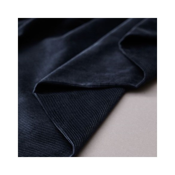 organic kora corduroy - indigo night - mind the maker