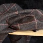Tweed pure laine - anthracite/rouge/beige