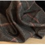 Tweed pure laine - kaki/orange/beige