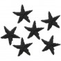 mini étoiles thermocollantes noires