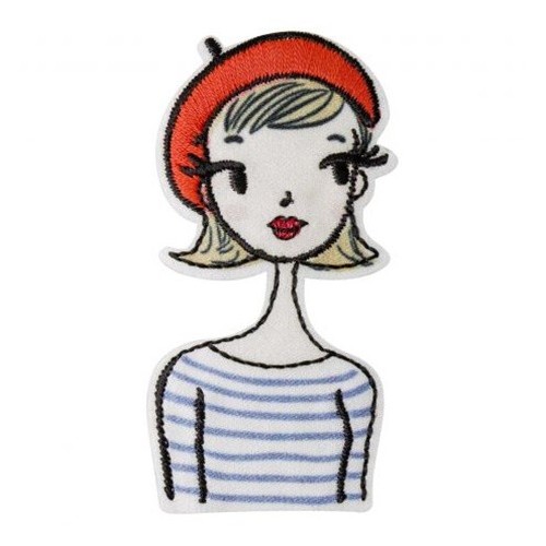 parisienne en marinière thermocollant parisienne en marinière thermocollant