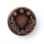 bouton jeans design feuille de laurier