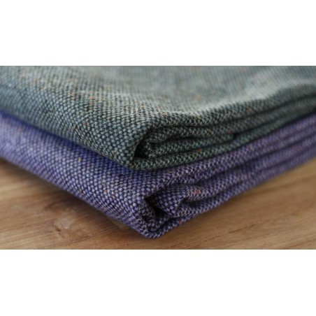 tweeds chinés pure laine fabriqués en Europe.