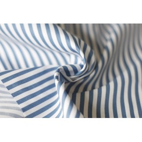 coton rayé blanc et bleu pour chemises, blouses ou robes