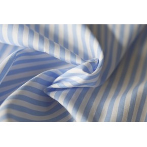 pur coton rayé bleu