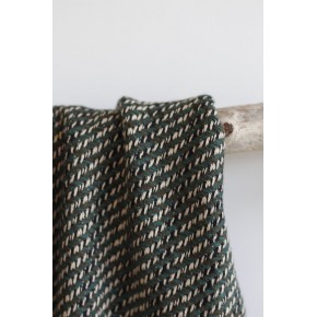twill coton vert - tissus upcycling