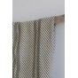coton épais vert rayures - tissus upcycling