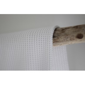 tissu tricot blanc