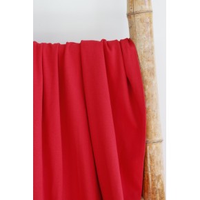 jersey coton bio rouge - un chat sur un fil