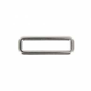 boucle forme rectangle - 40 mm - argenté