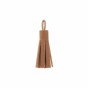 pompons en smili cuir - marron - 5 cm