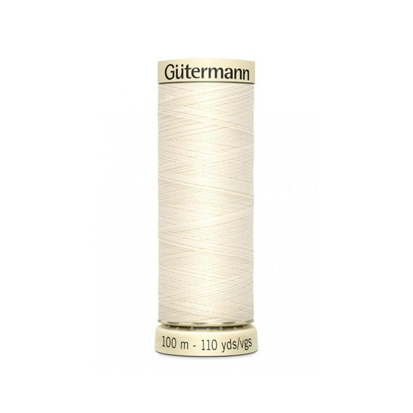 fil Gutermann écru n°001