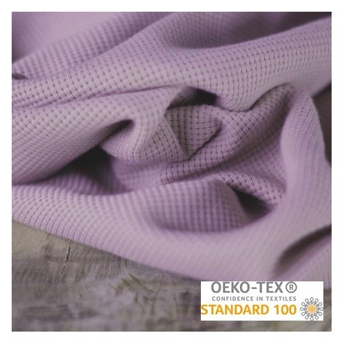 tissu jersey nid d'abeille - rose tissu jersey nid d'abeille - rose
