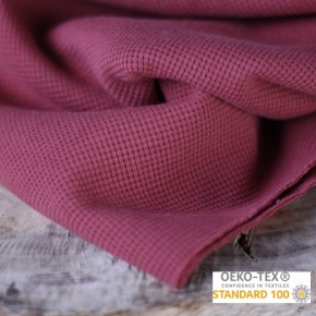 jersey nid d'abeille - rose terracotta