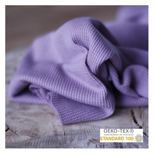tissu nid d'abeille polycoton - lilas tissu nid d'abeille polycoton - lilas