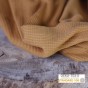 Tissu jersey nid d'abeille - ocre