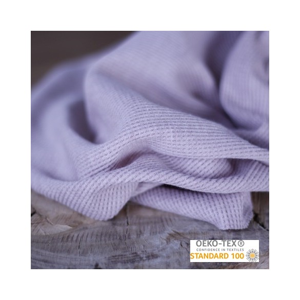 tissu Jersey nid d'abeille - rose doux