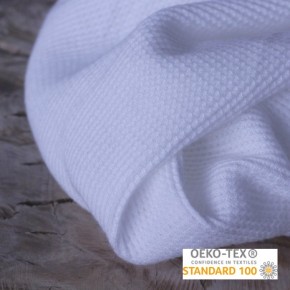 tissu nid d'abeille - blanc