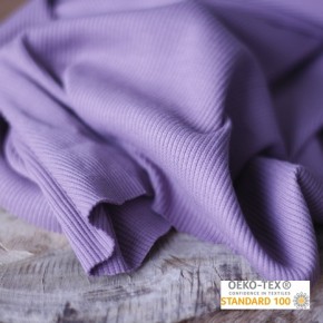 tissu côtelé en jersey - lilas