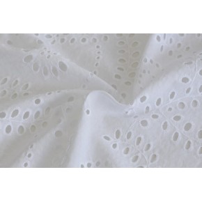 tissu coton brodé - roseanne
