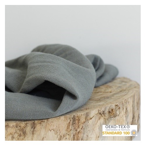 mélange lin viscose - kaki mélange lin viscose - kaki