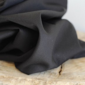 Tissu gabardine fine stretch - Noir