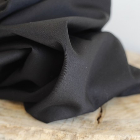 tissu gabardine de coton - noir