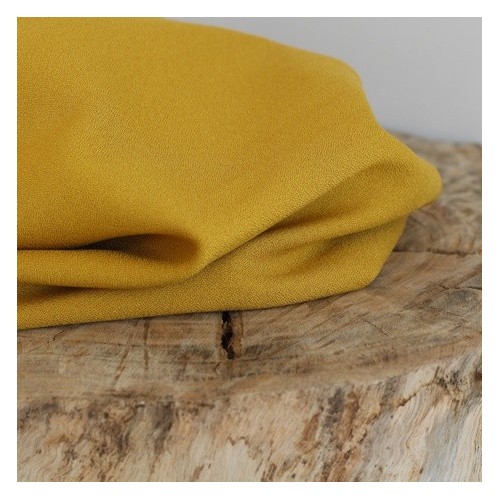 tissu crêpe de viscose - ocre tissu crêpe de viscose - ocre