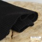 tissu bord côte lourd noir