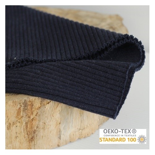 tissu bord côte tubulaire - marine tissu bord côte tubulaire - marine