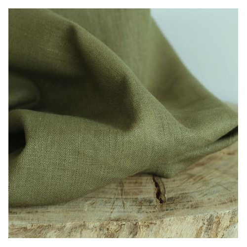 tissu ramie kaki clair - un chat sur un fil tissu ramie kaki clair - un chat sur un fil