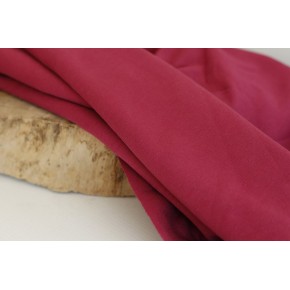 sweat fin en coton bio - framboise