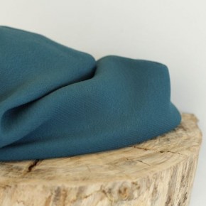 tissu crêpe de viscose - pétrole