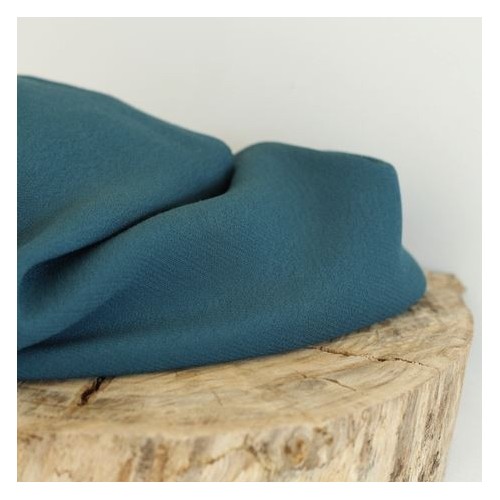 tissu crêpe de viscose - pétrole tissu crêpe de viscose - pétrole