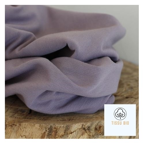french terry lilas - un chat sur un fil french terry lilas - un chat sur un fil