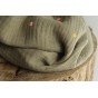 coton double gaze - kaki