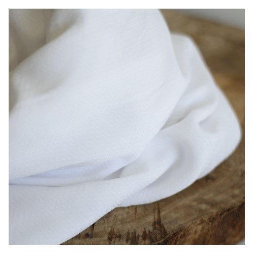 tissu viscose plumetis - blanc tissu viscose plumetis - blanc