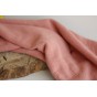 tissu double gaze - rose