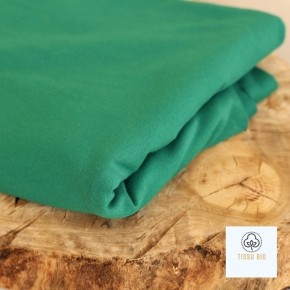 tissu jersey coton bio - vert prairie