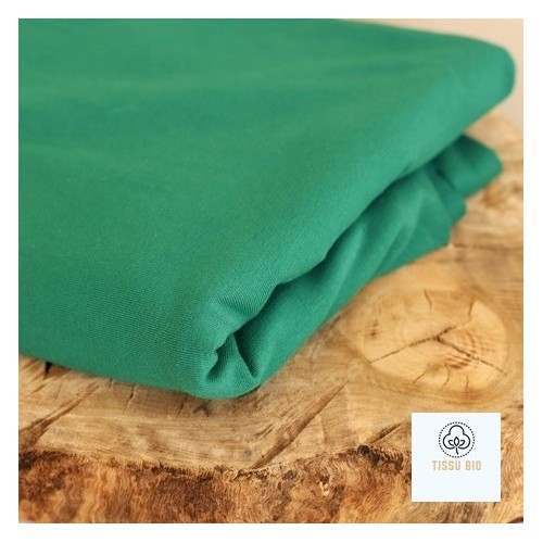 tissu jersey coton bio - vert prairie tissu jersey coton bio - vert prairie