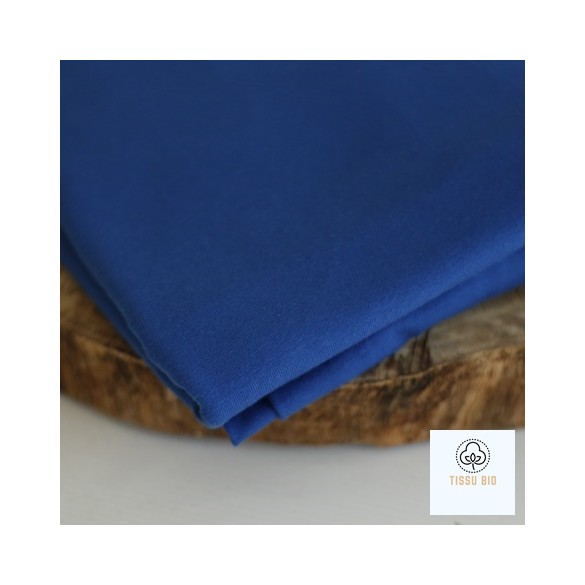 tissu jersey bleu électrique