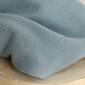 double gaze coton bambou - bleu céladon