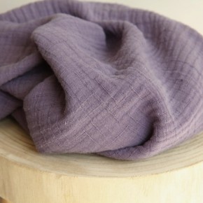 double gaze coton - mauve