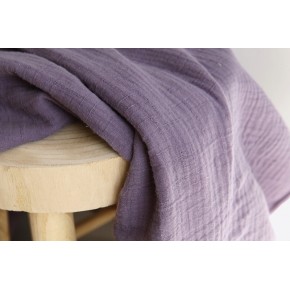 coton et bambou mauve - double gaze