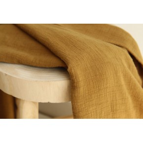 tissu en gaze de coton et bambou - bronze