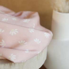 viscose imprimé fleurs - rose