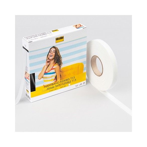 support droit fil extensible blanc