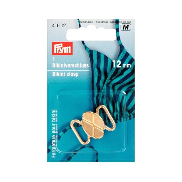 attache pour maillot de bain doré 12mm