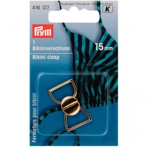 attache pour maillot de bain doré 15 mm